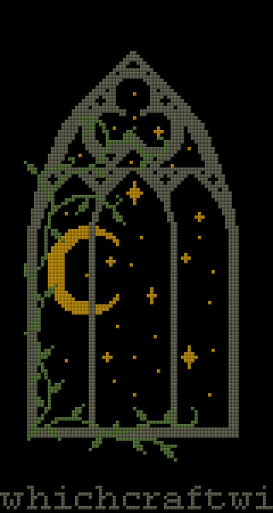 Abandoned Window Cross Stitch Pattern