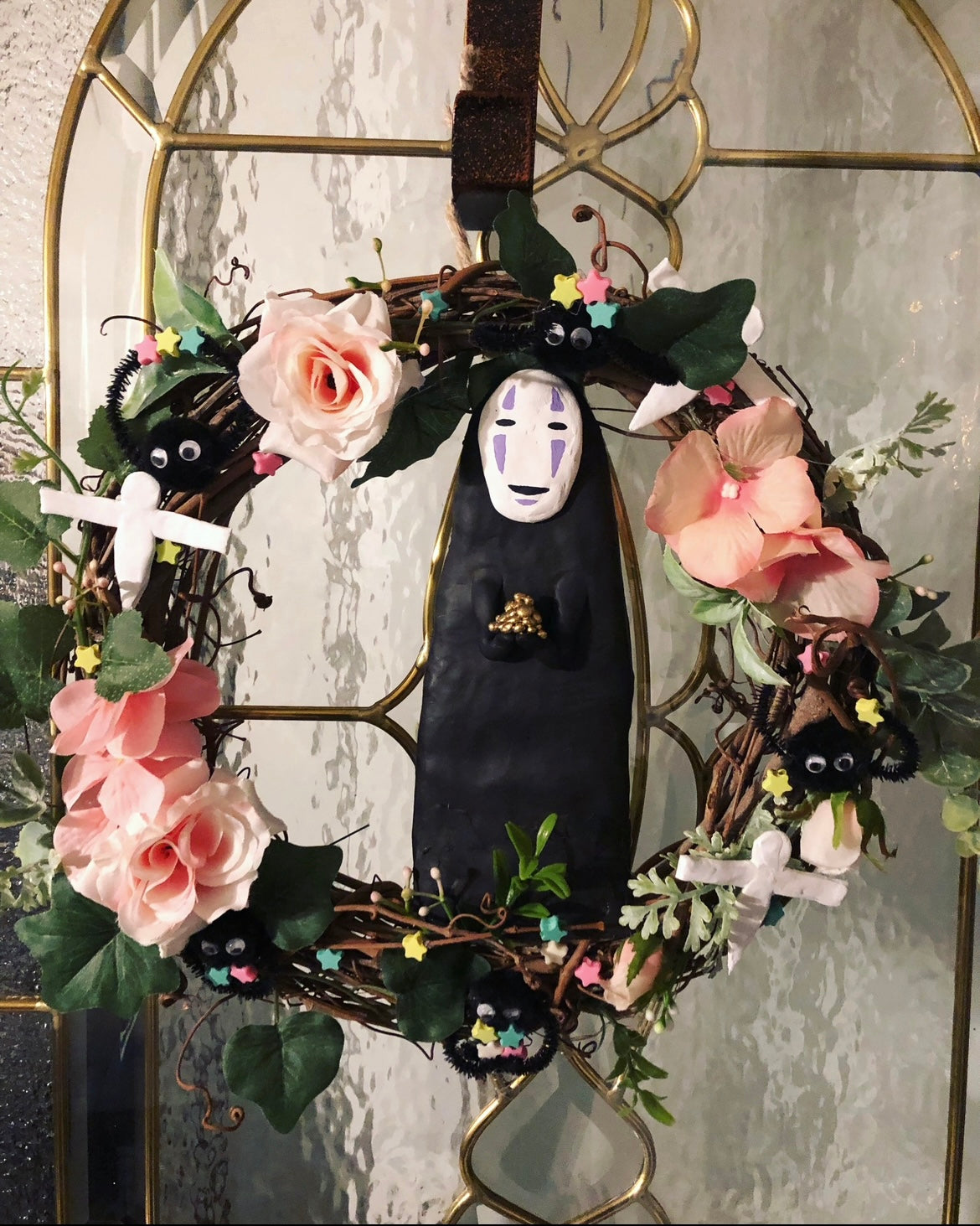 No Face Spirited Away Wreath