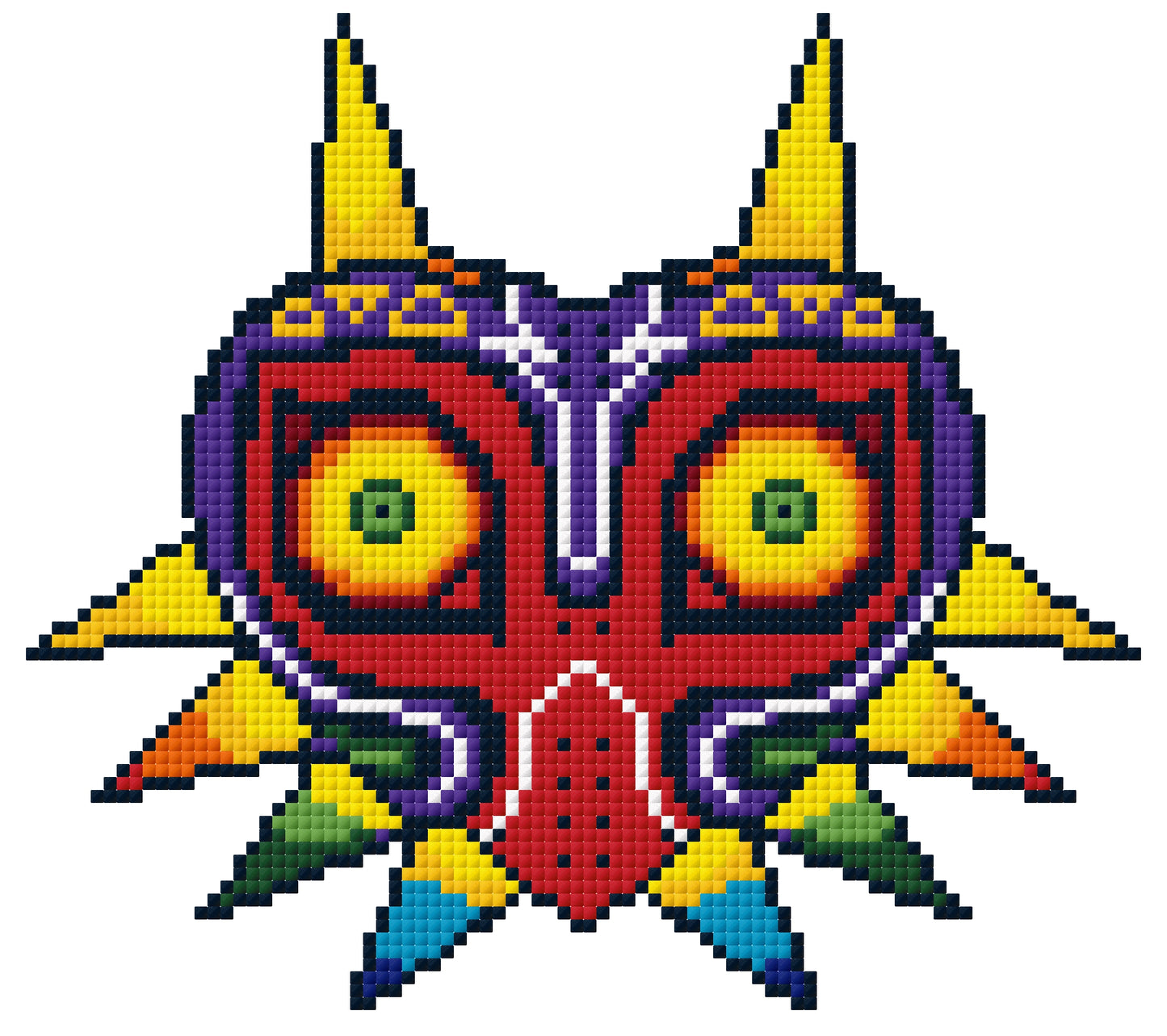 Majoras Mask Cross Stitch Pattern Digital Download