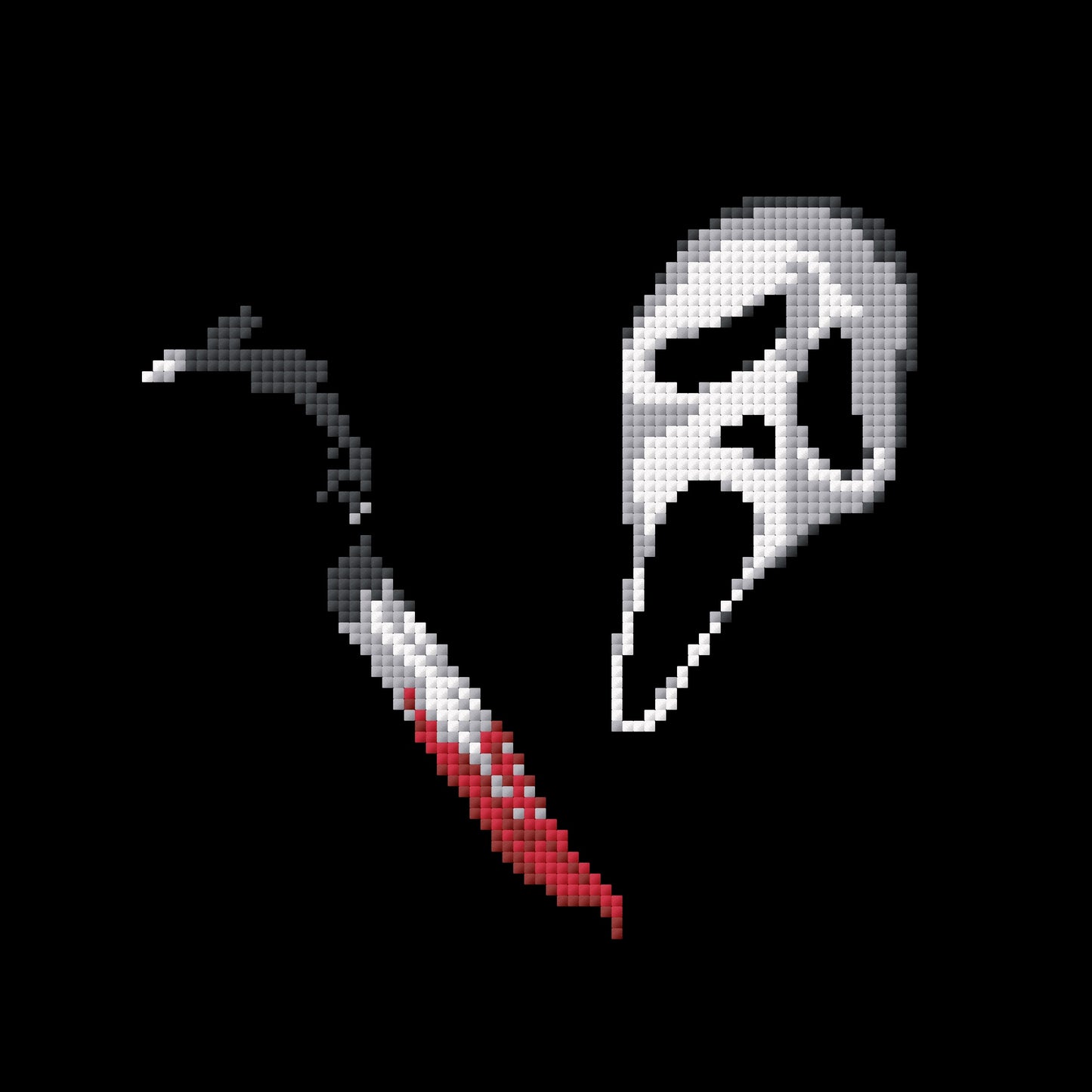 Ghost Face Cross Stitch Pattern digital download