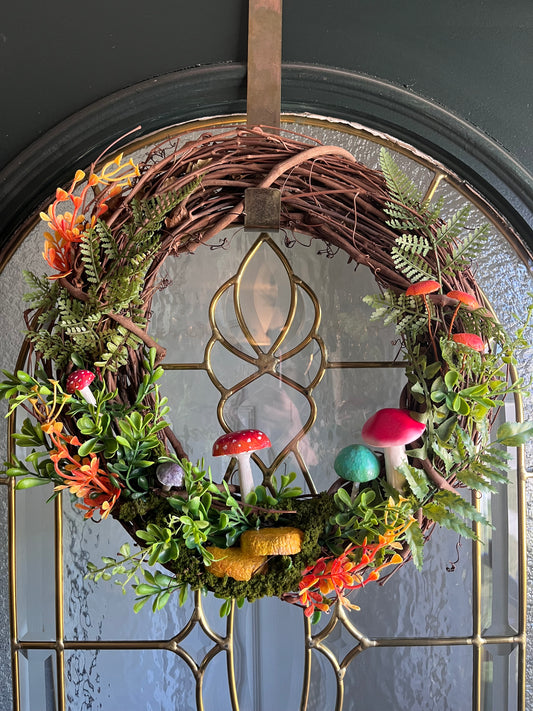 Autumn Mushroom Wreath