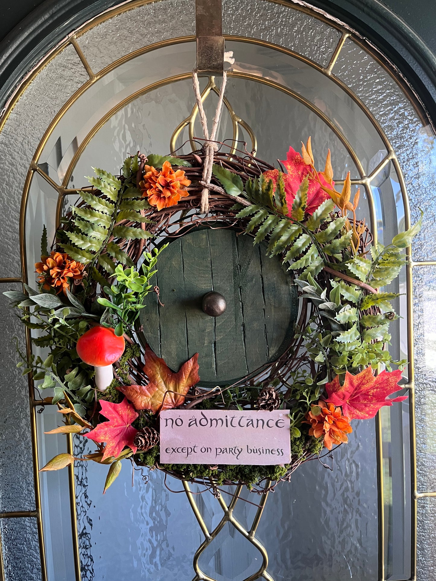 Autumn Hobbit Door Wreath