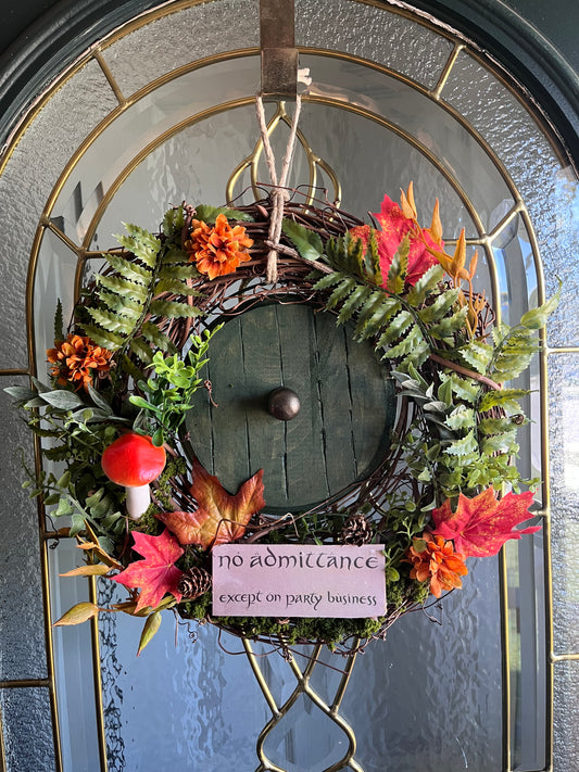 Autumn Hobbit Door Wreath